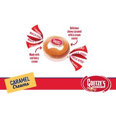Caramel Creams 16oz Soft Candy Candies Sweets Caramels Chews 1lb One Pound