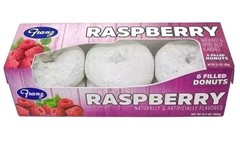 {1 Pack} FRESH Franz Raspberry Filled Donuts 6/pk
