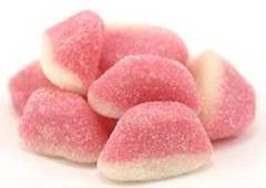 STRAWBERRY PINK PUFFY PUFFS CANDY – 2 LB – BULK – Fresh & Tasty – SHIP FREE
