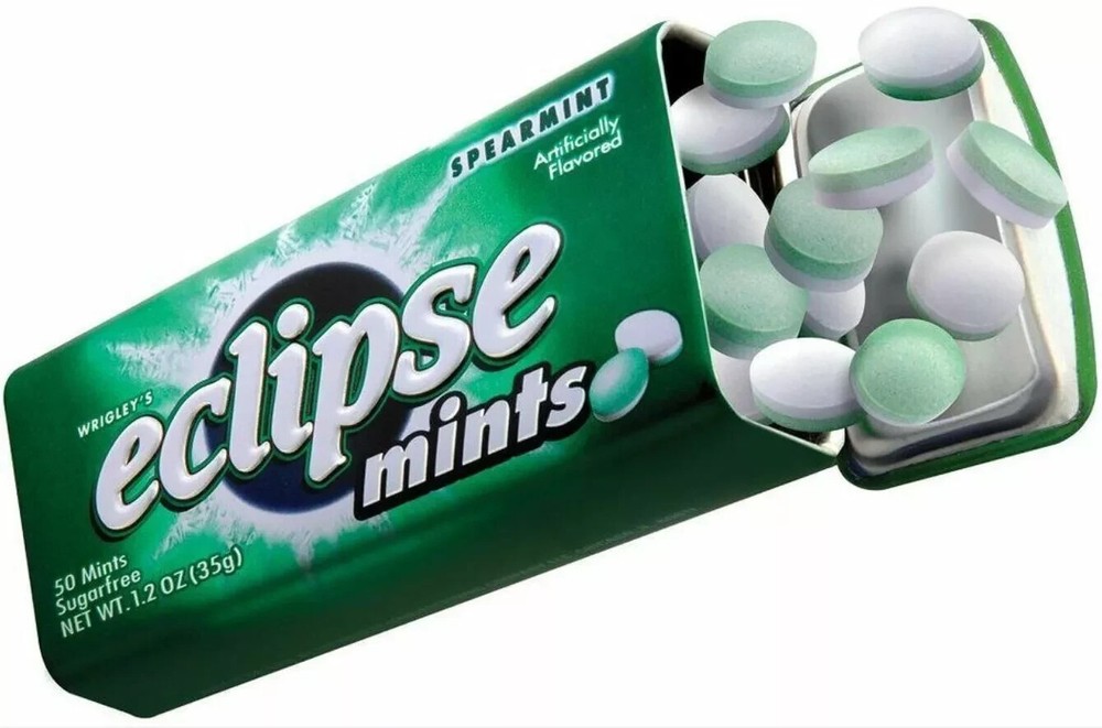 2x Packs ECLIPSE Sugar Free Mints Candy Sweet SPEARMINT Flavor FREE SHIPPING
