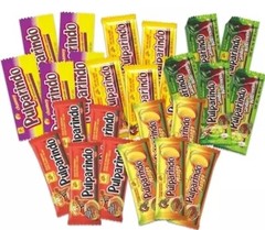 Pulparindo 25 Pcs Mix Flavors Tamarind Mango Sandía XSpicy Chamoy Mexican Candy