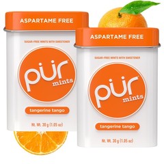 PUR Mints Aspartame Free Made with Xylitol Sugar Free, Vegan Pack of 2