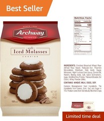 Delicious Iced Molasses Cookies, 12 Oz – Soft, Chewy & Nostalgic Treat