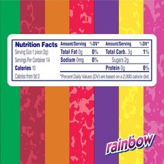 Mentos Chewy Mint Candy Roll, Rainbow 14 Count (Pack of 15),