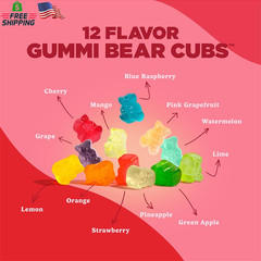 Albanese World’S Best 12 Flavor Gummi Bear Cubs | 50-0.5Oz Snack Packs of Candy