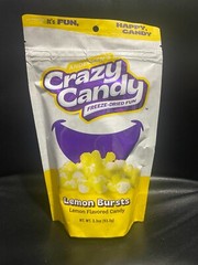 RI Andersen’s Crazy Candy Freeze Dried Lemon Bursts 3.3oz Flavored Snack Citrus