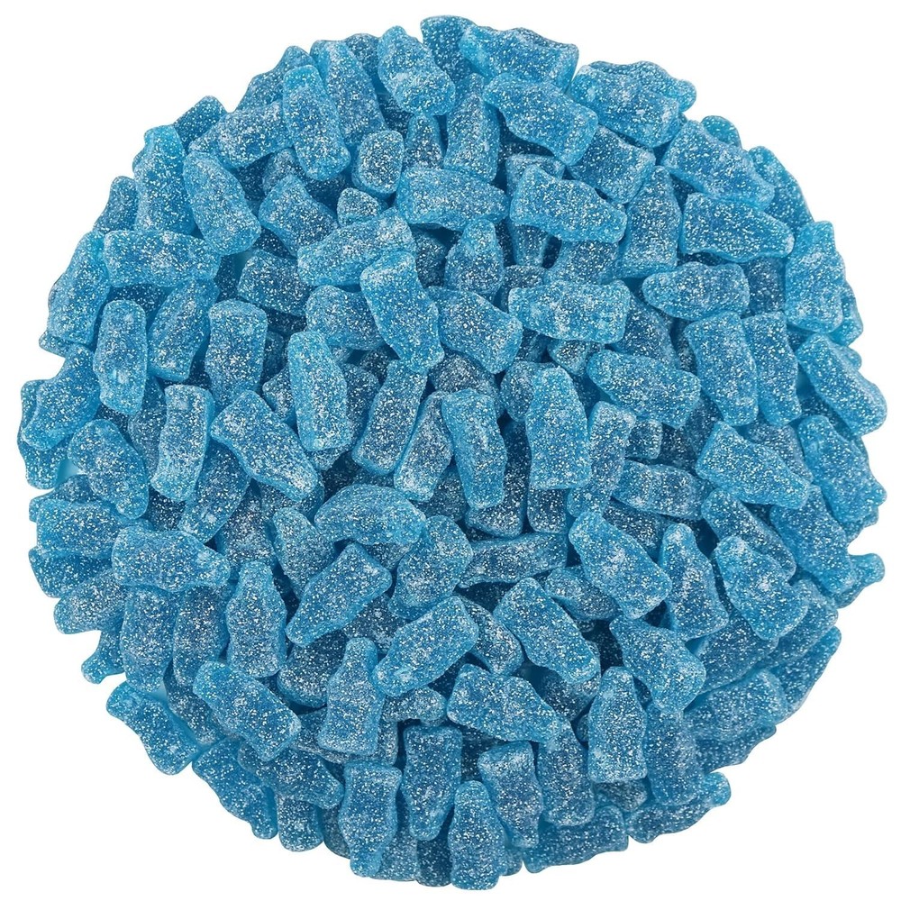 FirstChoiceCandy Sour Mini Gummy Soda Bottles (Blue Raspberry)