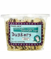 2 Packs Trader Joe’s Chocolatey Coated Chocolate Chip Dunkers 24 oz Each Pack