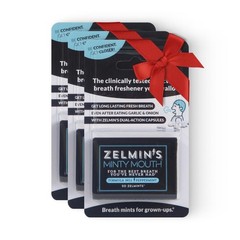 Zelmin’s Minty Mouth Breath Freshener – (3 Pack) Long Lasting Bad Breath Treatme