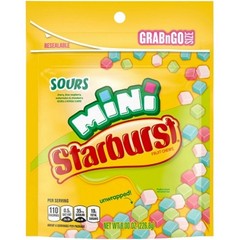 8x Starburst Mini Sours Candy Grab N Go Snack Treats Bulk Fresh 8oz