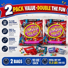 2 Pack Kirkland Signature Funhouse Treats, Variety Pack, 92 oz