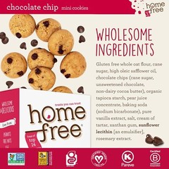 Home Free Gluten Free Mini Cookies Chocolate Chip 5 Oz