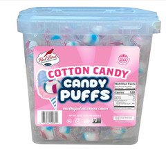 Red Bird Cotton Candy Mints 52oz Tub Individually Wrapped Unique Flavor Candy