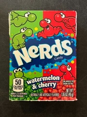 Nerds Candy, Watermelon & Wild Cherry Flavor, 1.65 Ounce Treat-Size Theater