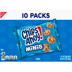 CHIPS AHOY! Mini Original Chocolate Chip Cookies, 10 Snack Packs – Free Shipping