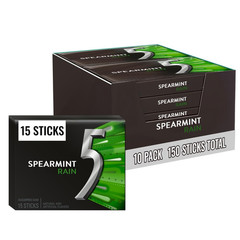 Spearmint Rain Sugar Free Chewing Gum Bulk, Mini Purse Essentials, 15-Stick Box