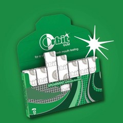 Sugar-Free Spearmint Chewing Gum Bulk Pack- 14ct/8pk