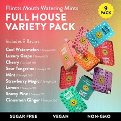 Flintts Mints Full House – Sugar Free 28 Count (Pack of 9), Multiple