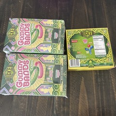 Wicked Pop Ups Lollipop & Gummy Bands Candy 20 Count Green Apple & Strawberry