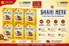 Shahi Meva 6 Boxes 144 Packets (24 Pcs Box) | Premium Quality | Free Ship