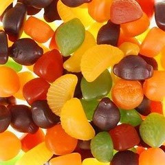 Rowntree’s Fruit Gums Pack of 10 Chewy Fruity Sweets with No Artificial Colors