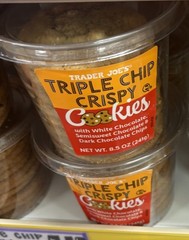 Trader Joe’s Triple Chip Crispy Cookies 8.5oz 241g (2 Tubs)