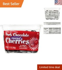 Indulgent Dark Chocolate Covered Cherries – 12 oz – No Artificial Flavors