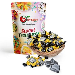 Mild Salty Licorice Toffee – Soft Chewy Nordic Candy, Unique Flavor Treats