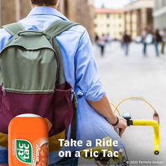 Tic Tac Orange Flavored Mints 4 Bottle Packs On-The-Go Refreshment 3.4 Oz Each