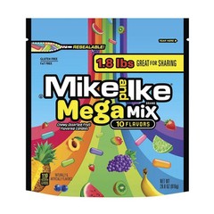 Mike and Ike Mega Mix 28.8oz Gluten Free Fat Free Chewy Candy Mix