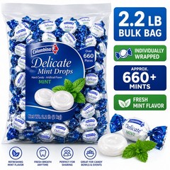 Colombina Delicate Mints Mint Drops Hard Candy- 2.2 Lbs Menta