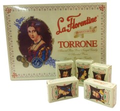 La Florentine Torrone Italian Lemon Almonds Nougat Candy From Italy Pack of 5