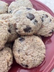 Keto Walnut Chocolate Chip Cookies *Diabetic Friendly* Gluten Free*Sugar Free *