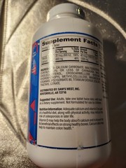 Member’s Mark Calcium w/ Vitamin D3 1200 MG Tablets, 600 count SEALED Exp 05/27