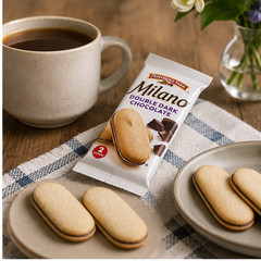2-Pack Milano Cookies, Double Dark Chocolate, 0.98 oz, 30-count