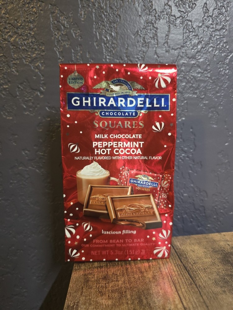 Ghirardelli Limited Edition Milk Chocolate Peppermint Hot Cocoa Squares 5.3oz
