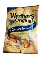 Werther’s Originals Chewy Caramels 2.40 oz upc 072799037208