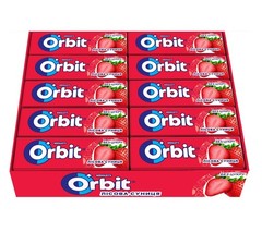 30 Pack Wrigley’s Orbit Strawberry Sugar Free Chewing Gum (300 pcs total)