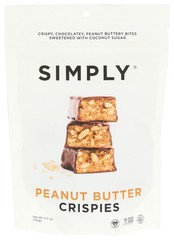 Simply Crispies Peanut Butter 4.7 oz (Pack of 6)