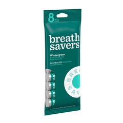 Breath Savers Wintergreen Flavored Sugar Free Breath Mints,Rolls 0.75 oz 8 Count