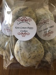Keto Iced Lemon Poppy Cookies *Gluten Free* Diabetic Friendly* Only 1 Net Carb!