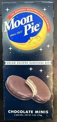 Chocolate Moon Pie Minis Solar Eclipse Survival Kit Box – 2024 Ephemera – 6 pies