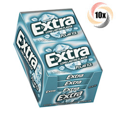 Full Box 10x Packs Wrigley’s Extra Polar Ice Flavor Gum | 15 Sticks Per Pack