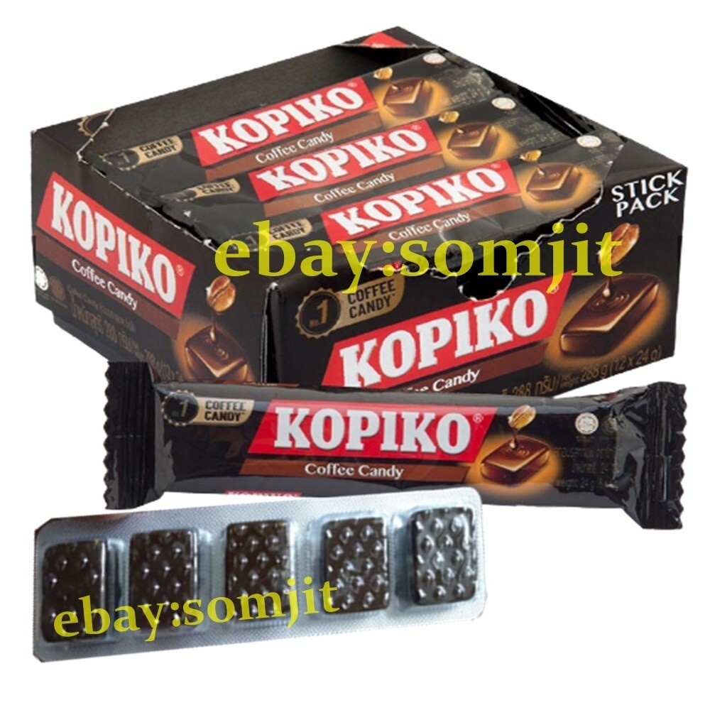 Kopiko Candy Coffee Original Flavor Hard Candy Blister Pack 1 Boxes (60 Tablets)