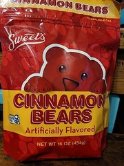 “Sweet’s” Cinnamon Gummy Bears Gluten Free 16oz.=One Pound 7/8oz, NEW in Bag