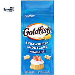 Grahams Strawberry Shortcake Flavored Baked Snack Crackers, 6.6 Oz Bag