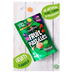 Rowntrees Fruit Pastilles Gummy Candy Lime Orange British Sweets 143g