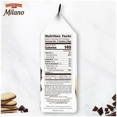 Pepperidge Farm Milano Double Dark Chocolate Cookies, 7.5 OZ Bag (15 Cookies)