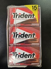 Trident Cinnamon Sugar Free Gum 14 Sticks – 3 Pack NEW Sealed