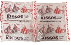 FOUR Hershey’s Kisses Candy Cane Mint Candy Bits 9oz Bag